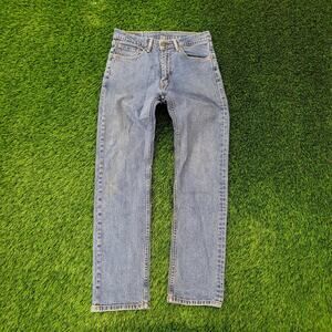LEVIS 505 Jeans 30x32 Straight Faded Medium-Wash Sanded